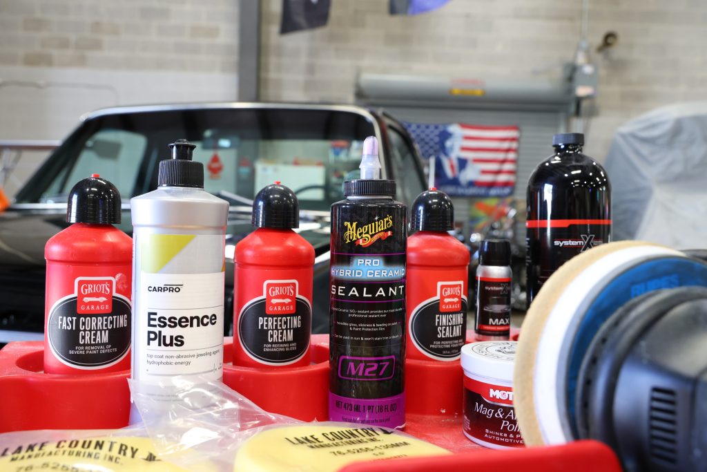 Professional auto detailing products