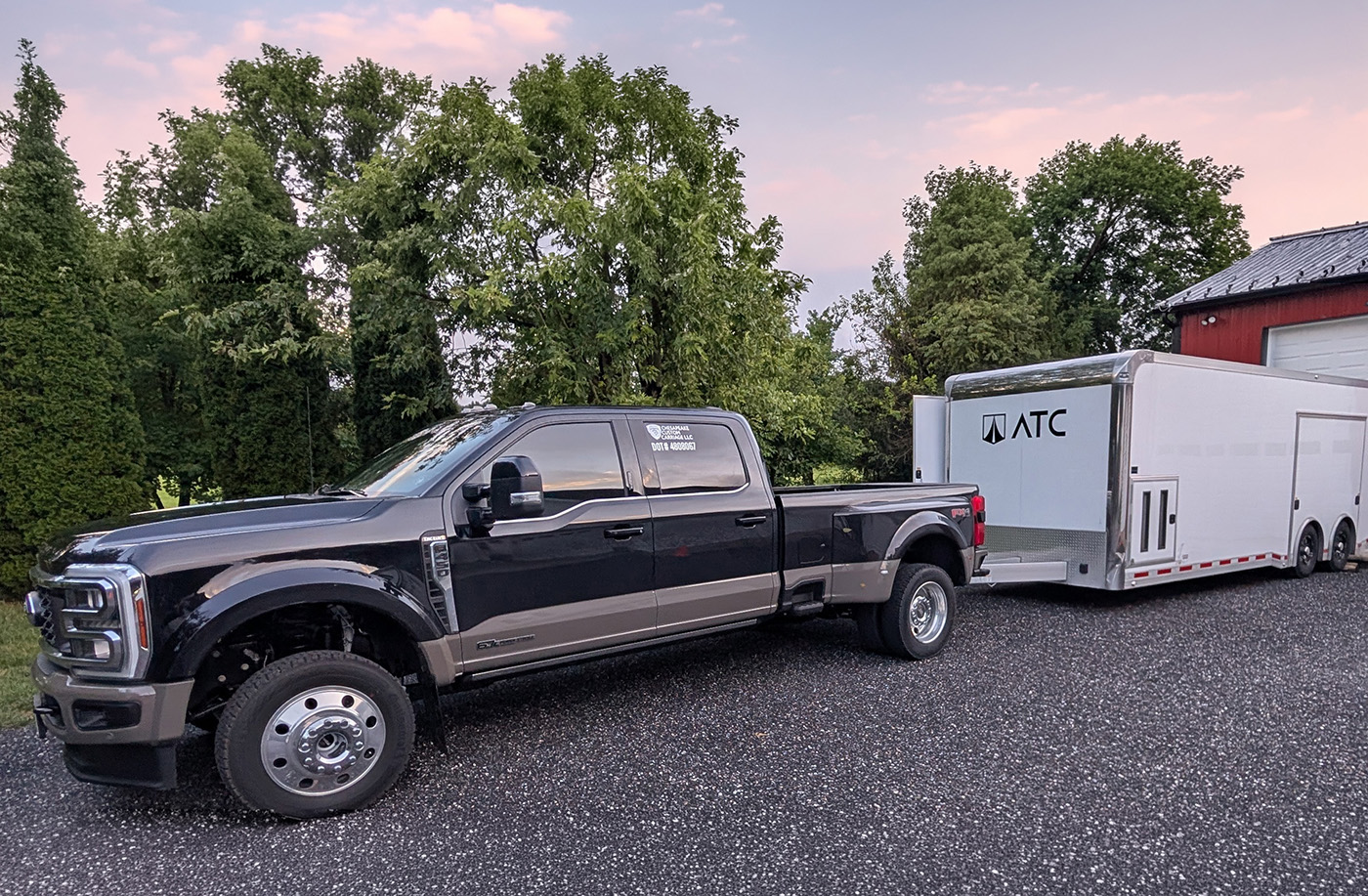 Chesapeake Custom Carriage truck and enclosed ATC trailer
